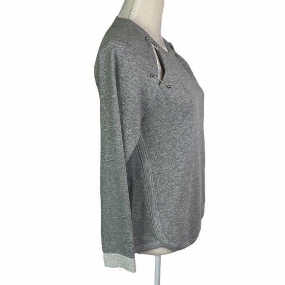 Rachel Roy - Cut Out Front Crew Neck Sweater - Picture 5 of 9